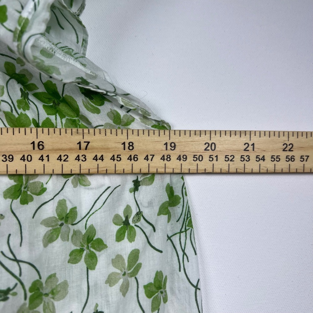 Hill House Athena Nap Dress Womens Clover Floral Smocked Mini S Green White Boho - Picture 7 of 8